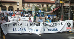 David Rivas y los conceyales d'Andecha Astur sofiten a la Xunta Executiva