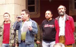 Protestes pol encarcelamientu de Cándido y Morala