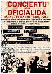 La Xunta presental cartel del conciertu pola Oficialidá