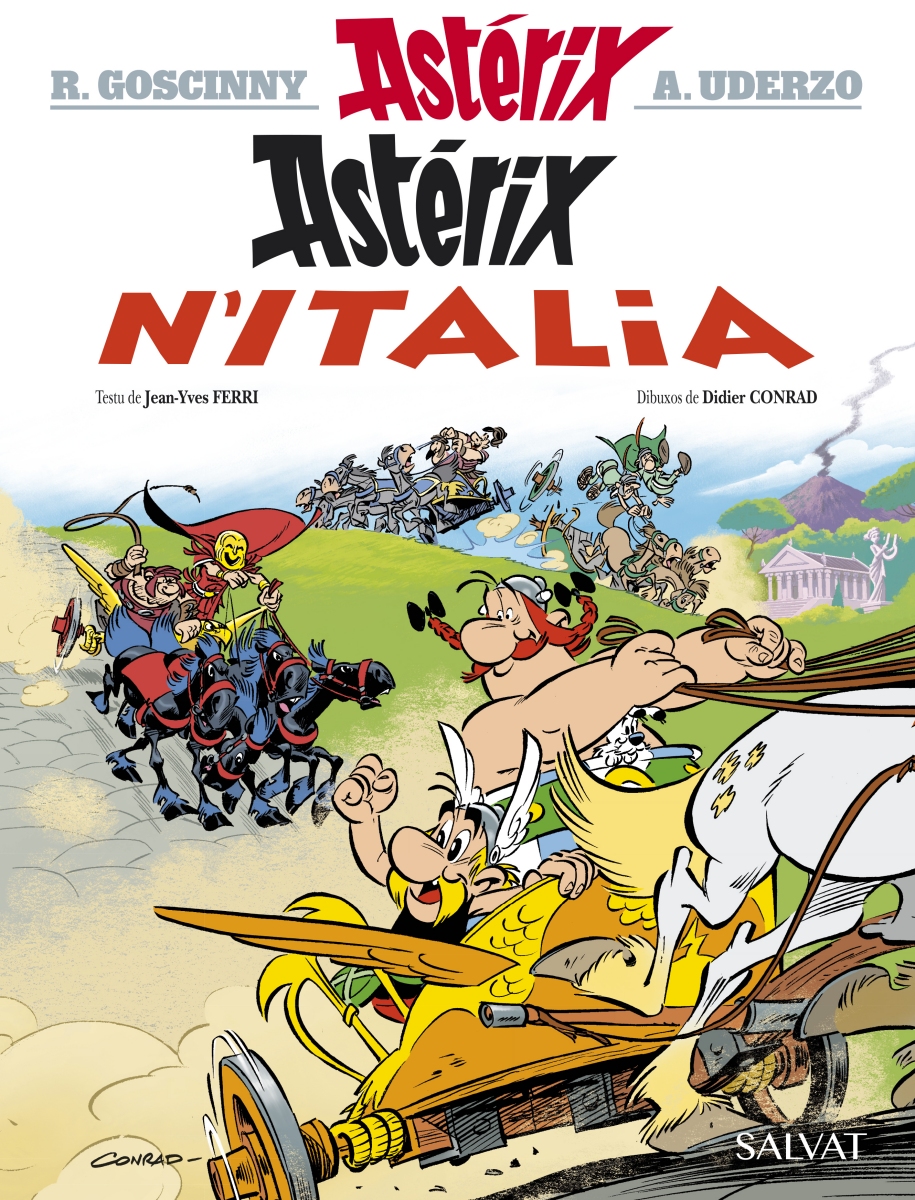 Astérix viaxa a la Península Itálica na so aventura nueva