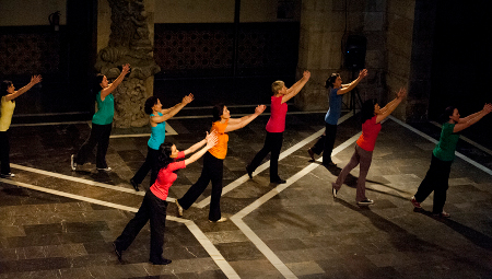 Muestra de danza del alumando de la UP