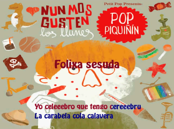 Karaoke 'Folixa sesuda' Pop Piquiñín