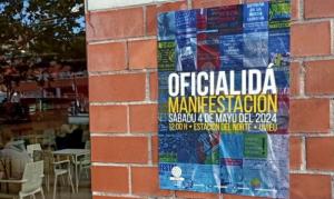 Cartelu mani oficialidá XDLA pol XLV Día de les Lletres Asturianes