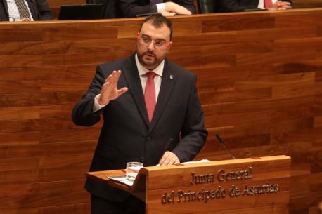 Adrián Barbón discursu Plenu d'Investidura
