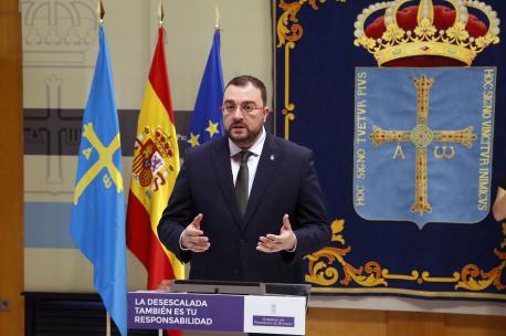 Adrián Barbón rueda de prensa coronavirus 13 de xunu