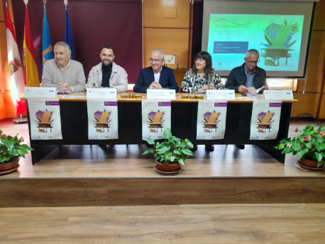 Alain Fernández, Xaime Martínez, Antón García, Amelia Fernández López y Jesús Varela presentación de