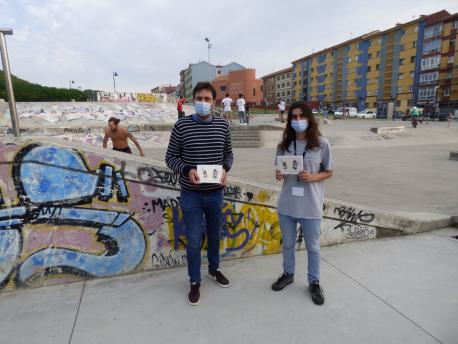 Alberto Ferrao y Mateo Rodríguez García presentación 'El Pallabreru del Skate'