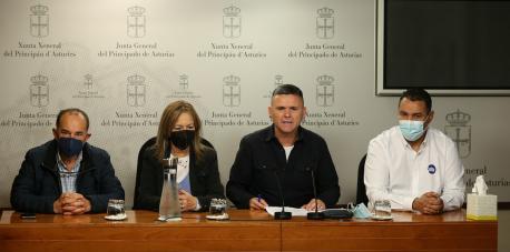 Alberto Suárez, Ángela Vallina, Rafael Palacios y Yahia Edjil