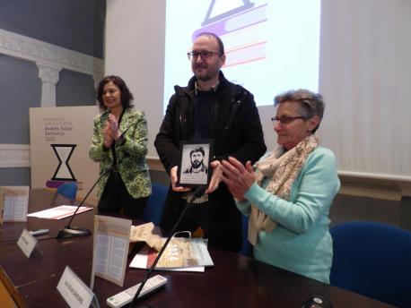 Ana Montserrat López Moro, Ricardo Candás y Lali Solar III Premiu de Novela Curtia Andrés Solar