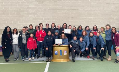 Ana Vanessa Gutiérrez y Manuela Fernández Ena xornaes 'Mujer y Deporte'