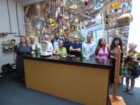 Autoridaes visita institucional Día de la Llingua Asturiana na FIDMA