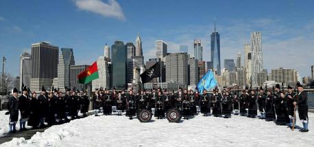 “Tocar l’himnu en Times Square emocionó a muncha xente, comenzado por nosotros”, asegura Vítor Carbajal