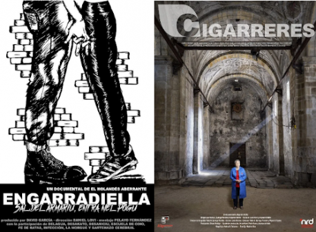 Cartelos 'Engarradiella' y 'Cigarreres'