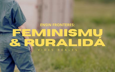 Cartelu alderique 'Feminismu y ruralidá' Aína