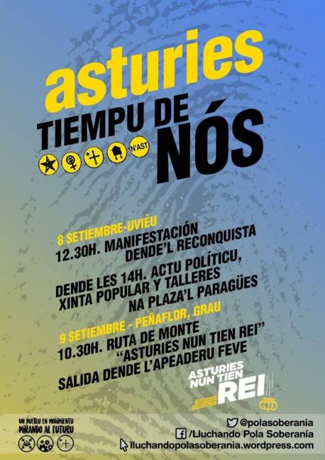 Cartelu 'Asturies tiempu de nós' Día de la Nación Asturiana