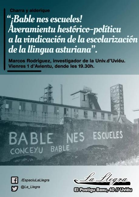 Marcos Rodríguez lleva a La Llegra la so ponencia sobre la vindicación de la escolarización nel idioma