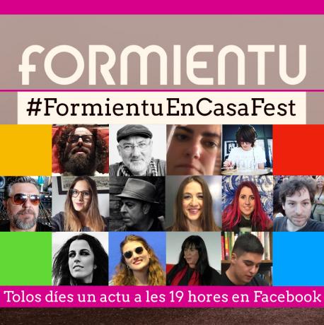 Cartelu #FormientuEnCasaFest ampliación 