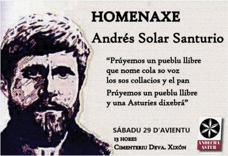 La figura d'Andrés Solar, nel recuerdu