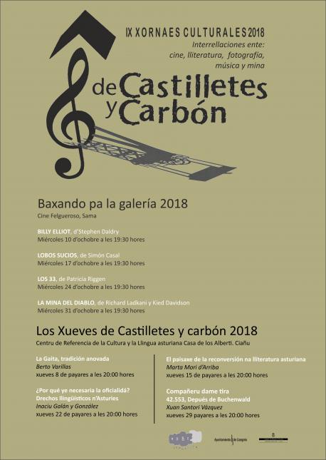 Cartelu IX Xornaes Culturales De Castilletes y Carbón
