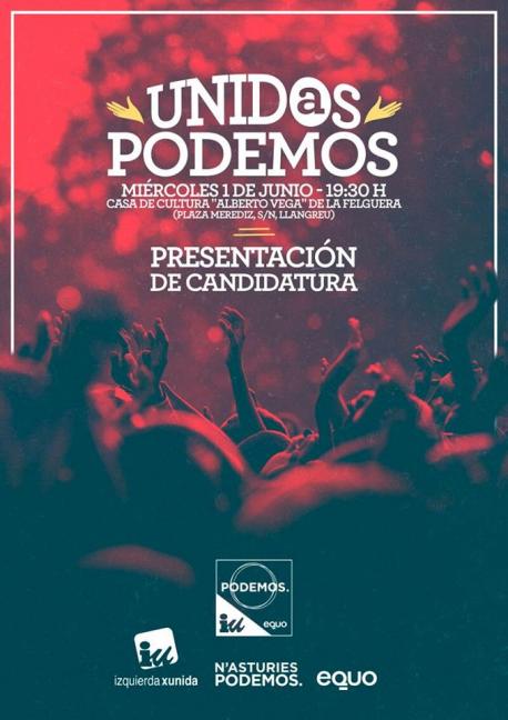 Xuníos Podemos va presentar la so candidatura en La Felguera