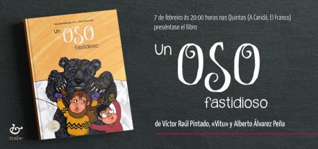 Cartelu presentación de 'Un osos fastidioso' n'A Caridá