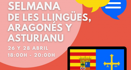 Cartelu Selmana de les Llingües CC OO Enseñanza Asturies y Aragón