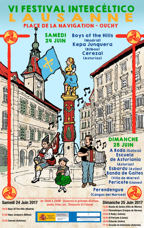 El Centro Asturiano de Lausanne celebra'l so festival intercélticu