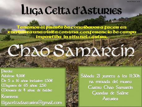 La Lliga Celta d'Asturies prepara una visita al castru de Chao Samartín