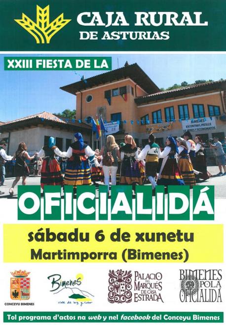Cartelu XXIII Fiesta de la Oficialidá de la Llingua Asturiana
