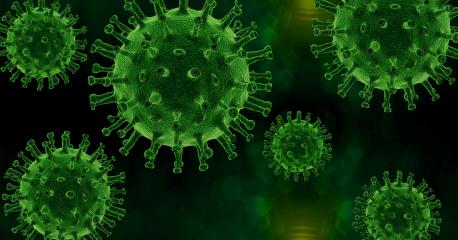 Coronavirus SARS-CoV-2 verde