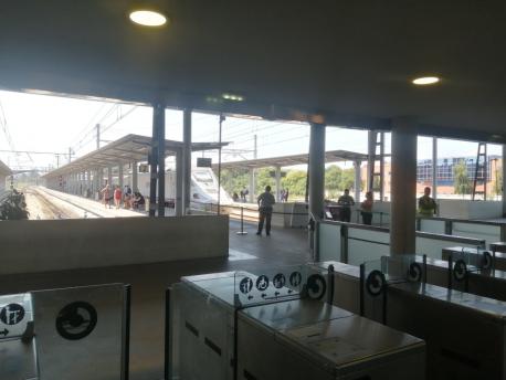 Estación de tren provisional de Xixón
