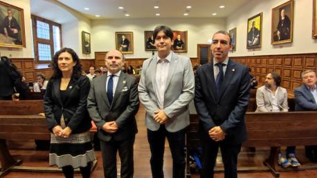 Irene Díaz Rodríguez, Ignacio Villaverde, Borja Sánchez García y Javier de Cos xornaes ICTEA