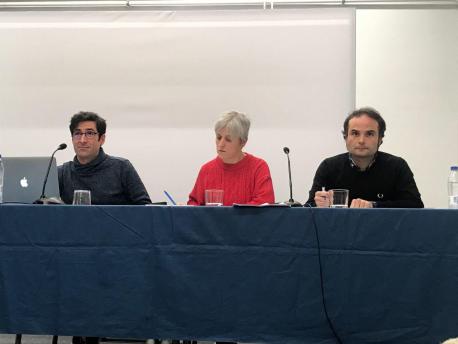 Juan Tizón, Melania Fraga y Pablo A. Quiroga xunta direutiva Academia del Cine Asturiano