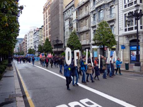 Manifestación Día de les Lletres Asturianes 2017