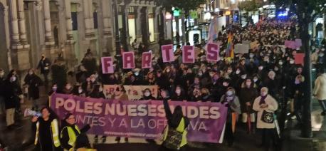 Manifestación 25-P n'Uviéu