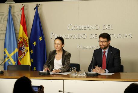 Melania Álvarez y Enrique Fernández Conseyu de Gobiernu especialidá