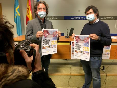 Óscar Suárez y Ismael Huerta campaña vacunación gripe