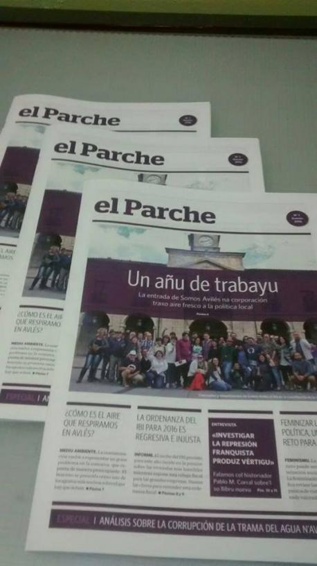 Somos Avilés edita 'El Parche' pa "averar la realidá político-social avilesina a tolos habitantes d'esi conceyu"