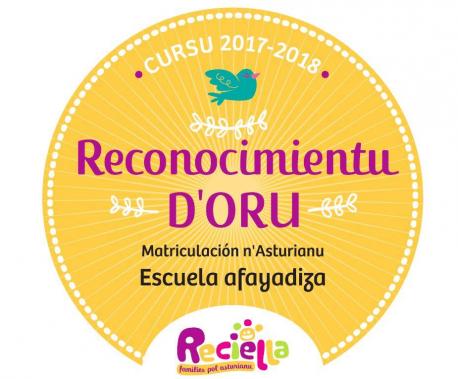 Reconocimientu d'Oru Reciella 2017-2018