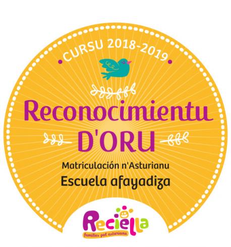 Reconocimientu d'oru Reciella 2018-2019