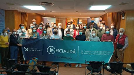 Sofitu oficialidá Día de les Lletres Asturianes en Madrid 2021