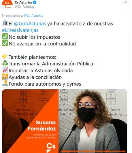 Tweet esborriáu Ciudadanos recortáu