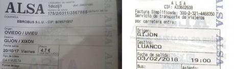 ALSA dexa d’usar la toponimia asturiana nos sos billetes