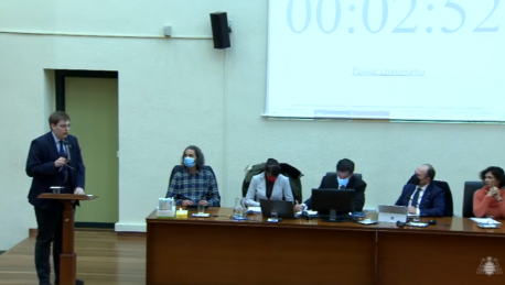 Andrés Fernández intervención Claustru Universidá d'Uviéu