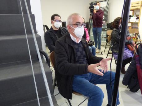 Antón García presentación 'L'home les caparines' 