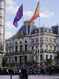 Bandera feminista 8-M Escandalera