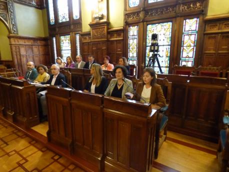 Berta Piñán na Comisión de Cultura, Política Llingüística y Turismu 