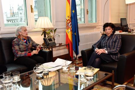 Carmen Suárez y Isabel Celaá