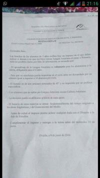 Buenavista II: Primer casu esti cursu d'un centru públicu que desinforma sobre l'asignatura d'asturianu 