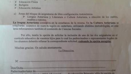 La realidá de la concertada pa cola materia de Llingua Asturiana